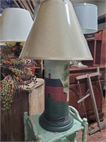 Americana Table Lamp w/Farm Scene