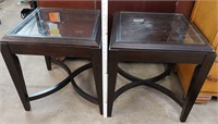 2 Glass Top Tables
