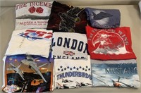 W - LOT OF 9 GRAPHIC TEES SIZE XXL (Q55)