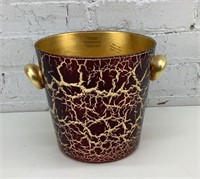 8" Italy glass ice bucket