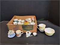 Teacups, Saucers, Sugar Bowl & More