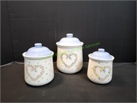 Vintage Treasure Craft Ceramic Canister Set