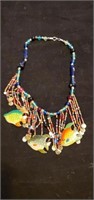 Colorful fish necklace