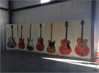 (7) Paintings  of Guitars