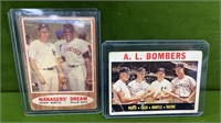MANAGERS DREAM/A.L. BOMBERS TOPPS CARDS