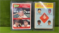 1962-'64 TCG HOME RUN& BATTING LEADERS CARDS
