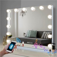 Makeup Mirror with Lights Bluetooth 14 LED Bulbs