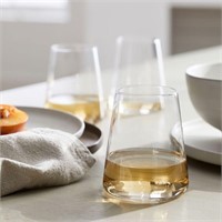 khloe set of 4 stemless glasses