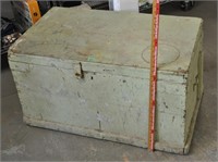 Antique primitive wood chest, 36x21x20