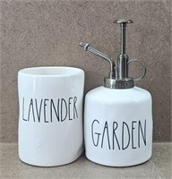 RAE DUNN Lavendar Garden Set