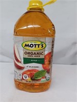 Mott's organic 100% apple juice 1 gallon jug