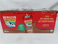 Horizon Organic chocolate milk 18- 8fl. oz. boxes