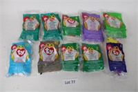 10 assorted -McDonalds TY Beanie Babies