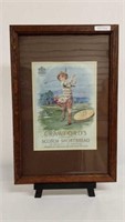 Framed Advertisement Crawfords Scotch Shortbread