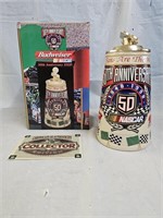 Budweiser Nascar 50th Anniversary Stein