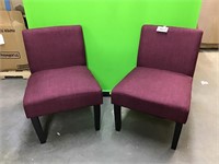 Burgundy Accent Chair lot of 2