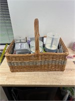 Lot of CDs with basket