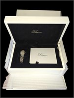 Dequerro ladies' 62-diamond watch in original box.