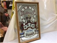 Smirnoff Vodka Clock Mirror, 21" x 13"