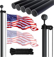 20FT Sectional Flag Pole Kit  Heavy Duty Aluminum
