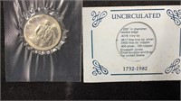 1982-D UNC Silver Washington Commemorative Half