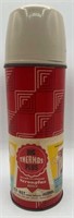 Early Big Thermos Plus Plaid Thermos w/Paper Label