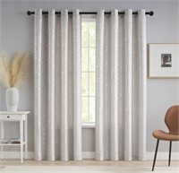(new)Home Metallic Beige Light Blocking Curtains