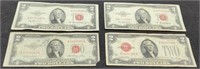 (4) $2 Red Seal Notes: