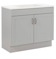 Glacier Bay Bath Vanity Combo w/ White Marbled Top