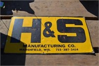 H&S Manufacturing Sign 12"x24" (metal)
