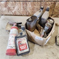 Fire Extinguisher & Part cans of Lubricants