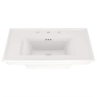 Town Square S 8 in. Widespread Sink Basin  White