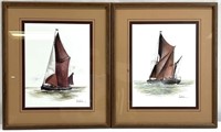 2 Joel Kirk Nautical Sailboat Art Prints