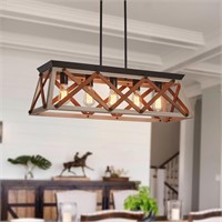 ZXFGNF 5-Light Farmhouse Linear Light Fixture Rect