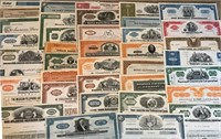 Lot of 100 Random Type Collectible Stock Certs.