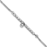 Sterling Silver Fancy 2-strand Bracelet