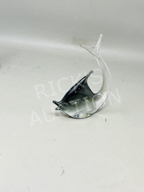 Murano art glass fish w/ label