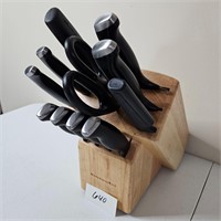 Kitchen Aid 11pc Knife Set W/ Wood Block