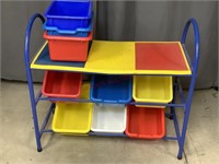 Children’s Building Block Table with Storage Bins