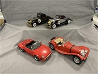 (4) Collector Toy Cars
