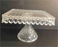 Fostoria Square Cake Stand