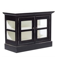 Litton Lane Black Traditional Wood Cabinet