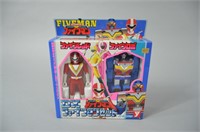 Vtg Jap. Power Rangers Five Man Figure NIP