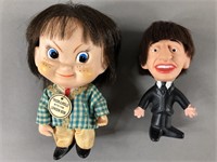 2pc Vtg Rock & Roll Dolls w/ Remco Ringo