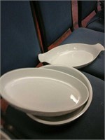 3 pcs lourloux porcelain bowl set