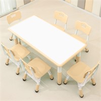 Children's Table and 6 Chair Set