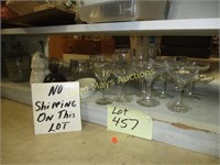 Glass Stem Ware & Service - Contents of Shelf