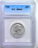 1959 Quarter ICG MS66+ LISTS $360