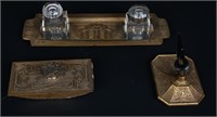 3- PIECE TIFFANY STUDIOS DESK SET in CHINESE