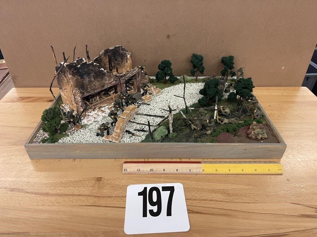 20.5" X 12.5" WWII "STAND OFF" DIORAMA